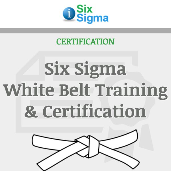 How To Get Six Sigma White Belt Certification Belt Poster