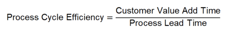 Process Cycle Efficiency (PCE) Definition